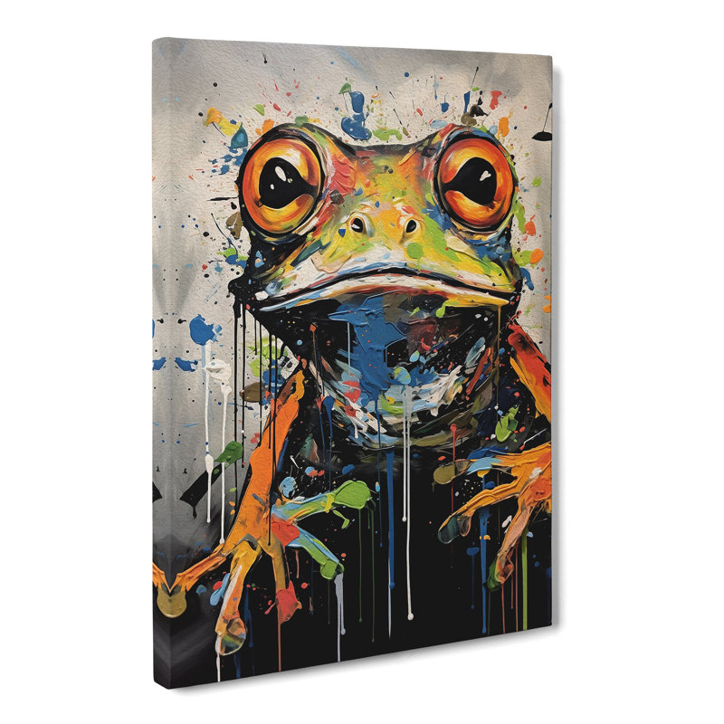 Frog Expressionism No.3 - Print, 76cm H x 50cm W x 3cm D