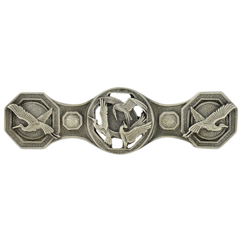 Arts And Crafts Bar / Handle Pull, Antique Pewter