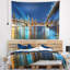 Tapisserie de nuit des ponts de brooklyn et de manhattan Cityscape-28509309