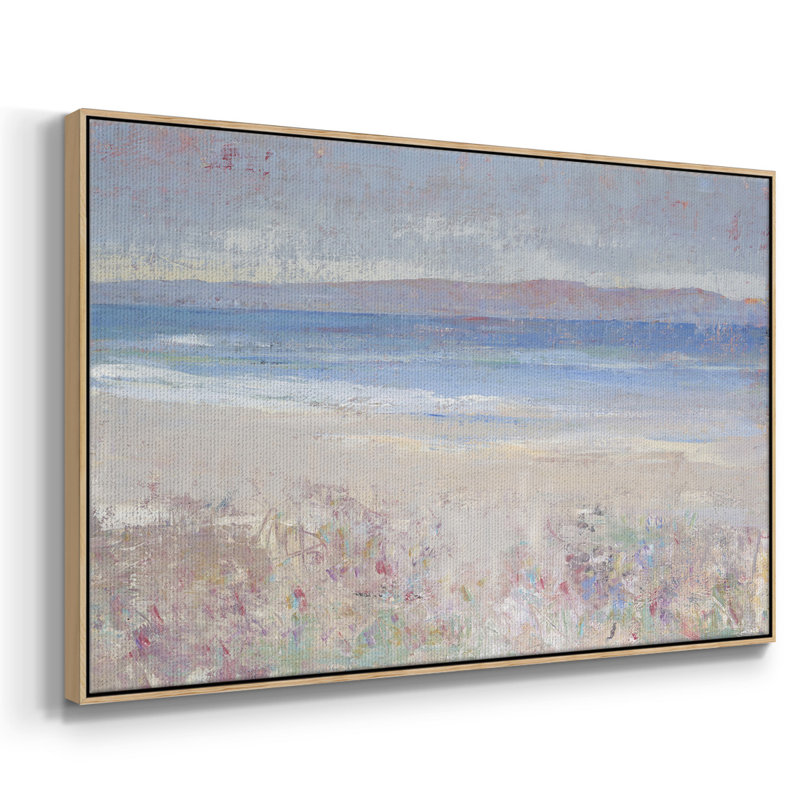 «Beach Textures I», peinture sur toile encadrée, Naturel, H 27 po x l 41 po x P 2 po