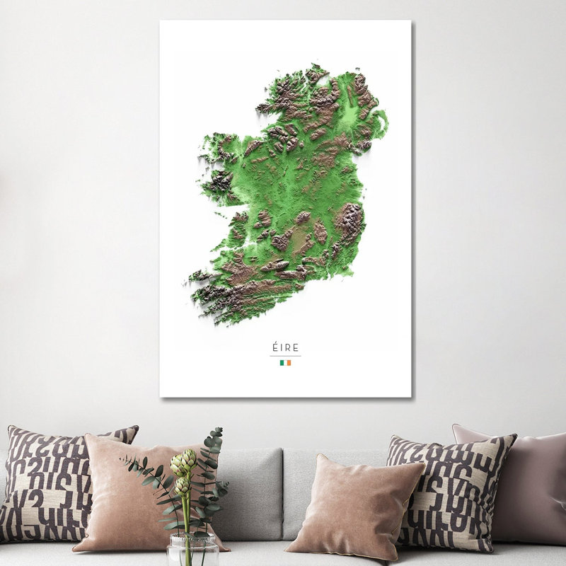 Ireland - Framed Wall Art Print, Wrapped Canvas, Does Not Apply, 60" H x 40" W