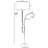 Luro Stylish Floor Lamp with Metal Body, Black & Wicker, 64.9 in Height | Chrome Coating & Fabric Cap, E27 Socket (Max 60W) | Durable Design with Electrostatic Oven Dried Paint | Perfect for Home & Office Decor