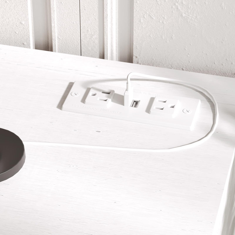 Commode 9 tiroirs pour chambre à coucher, Blanc