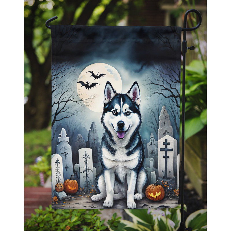 Double Sided 15.5'' H x 11.25'' W Polyester Halloween Garden Flag