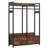 47.2" Rustic Brown Freestanding Closet Organizer