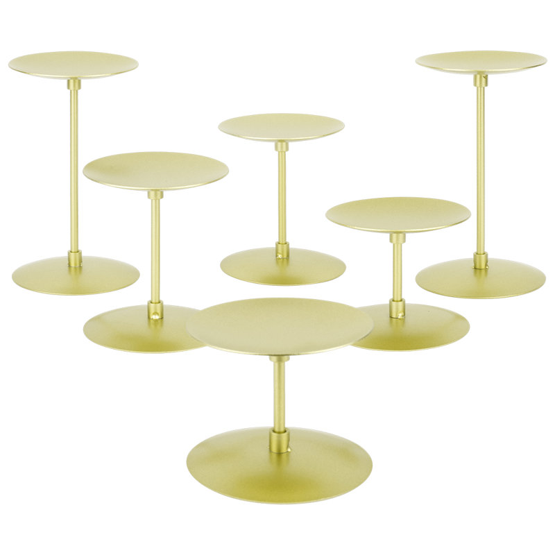 6'' H Metal Tabletop Dish, Gold
