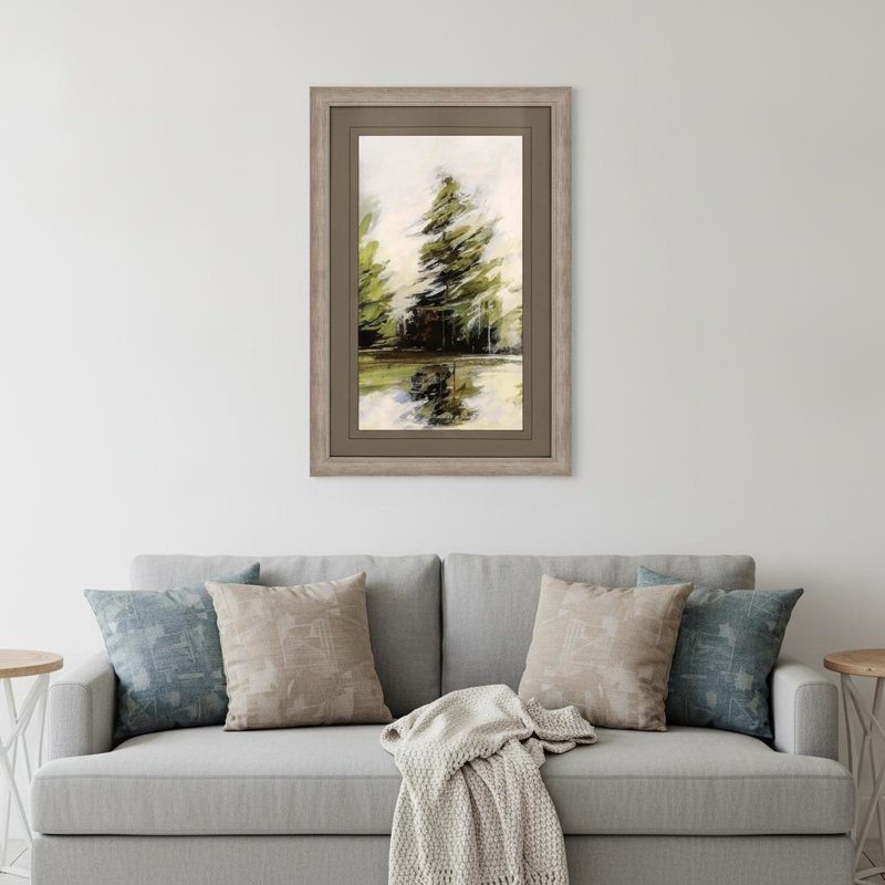 Evergreen Silver Framed Print Wall Art