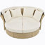 Ensemble de mobilier d'extérieur en rotin double