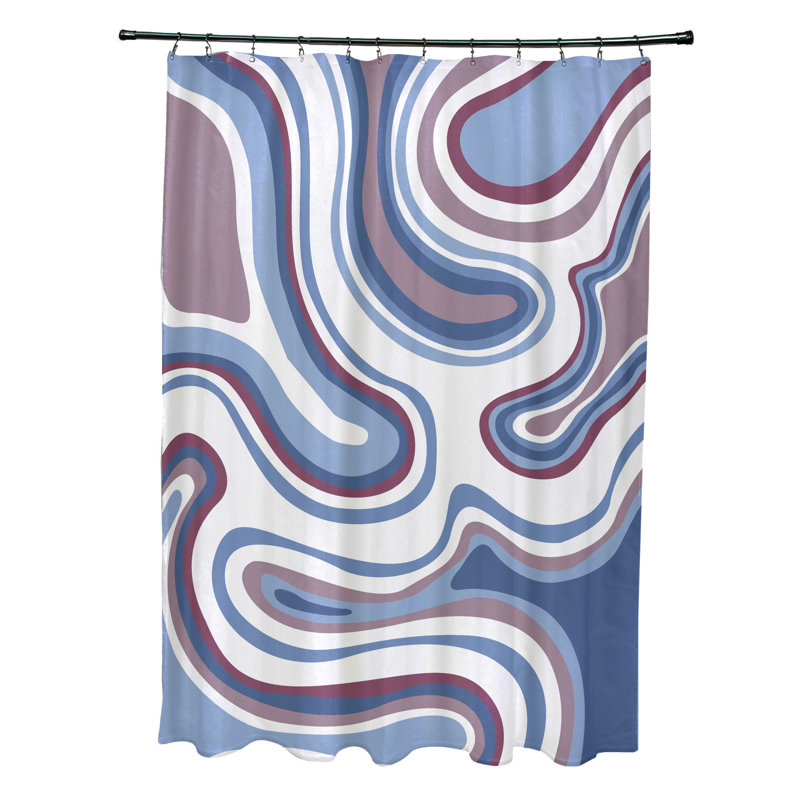 Rideau de douche simple Whitbeck, Lavande