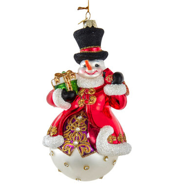 Ornement en forme de bonhomme de neige Bellisimo de 7 pouces Kurt Adler