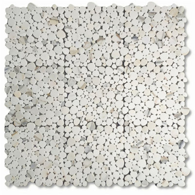 Calacatta 12" x 12" Marble Mosaic Tile
