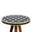 Solid Wood Bone Inlay Tripod Stool