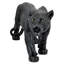 Statue panther noir occulte