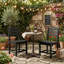Chaises de patio 2 pièces, chaises d'appoint sans accoudoirs pour l'extérieur-1419362560