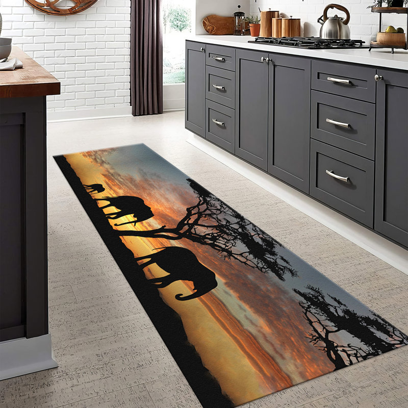 Exquisite Non Woven Soft Type Printed Rug with Intricate Floral Pattern for a Touch of Elegance in Your Living Space