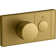 Anthem One-Outlet Thermostatic Valve Control Panel With Recessed Push-Button