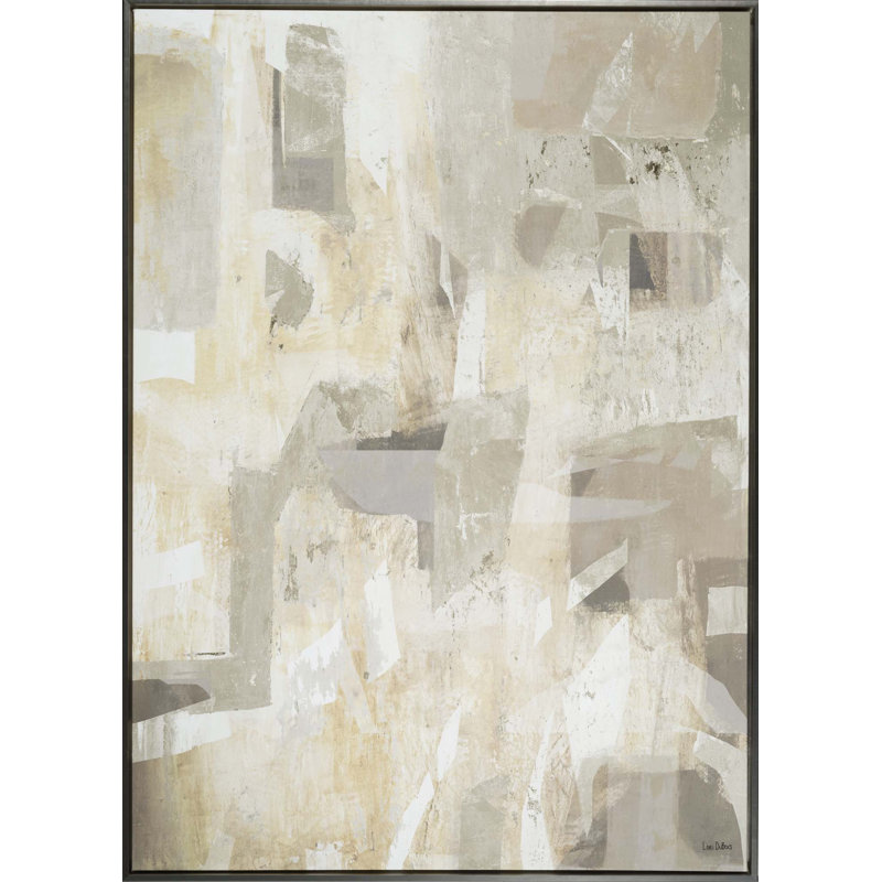 Frosted Jade I - Wrapped Canvas Print, Wrapped Canvas, Light Grey, 60" H x 43" W x 2" D