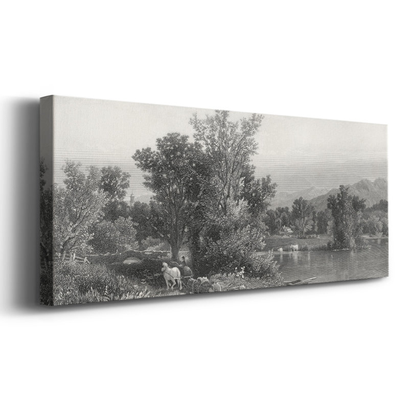 The Housatonic sur impression sur toile, H 12 po x l 30 po x P 1,5 po