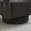 Fauteuil d'appoint pivotant revêtu de tissu bouclé-112730290