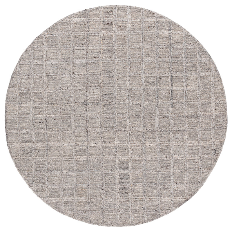 Tapis en laine touffeté à la main Pine, Rond 6 pi