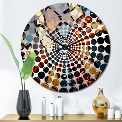 Willimena - Abstract Marble Wall Clock