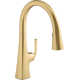 Graze Pull-Down Single Handle Kitchen Faucet With Three-Function Sprayhead With Accessories