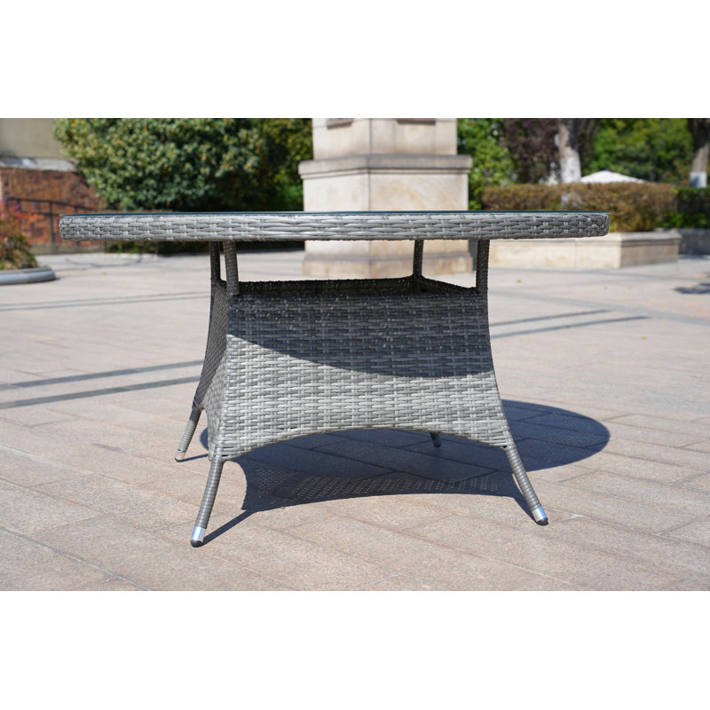 Table de salle à manger Medea, Gris