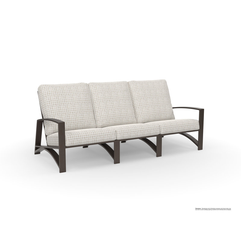 Arc Outdoor 3 - Seat Patio Sofa, Kindle Silk, Copper Creek