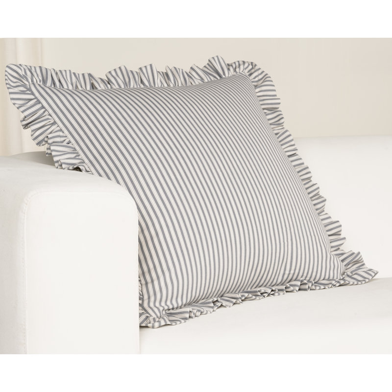 Coussin Birch Lane, Polyester, Gris