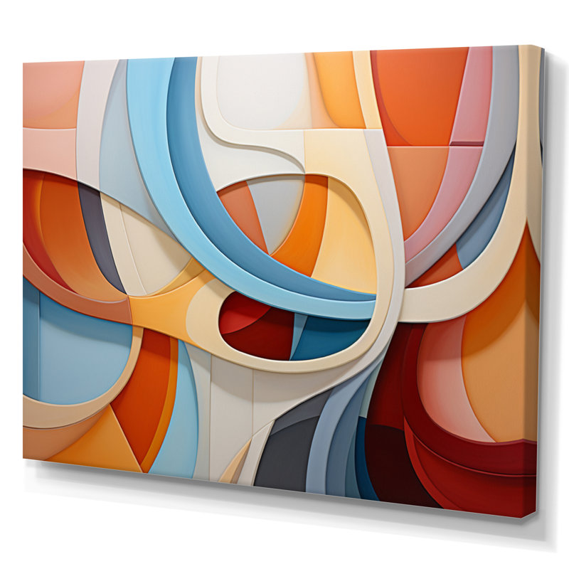 «Opt Dynamic Harmony» sur impression sur toile, H 16 po x l 32 po x P 1 po, Toile tendue