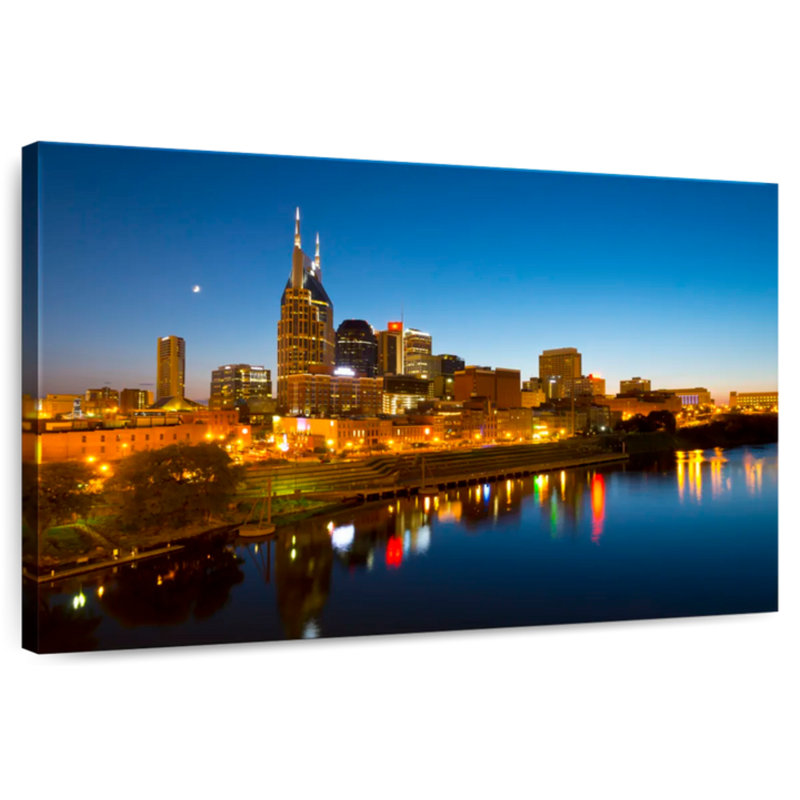 Vue sur la ville de Nicci Nashville, H 26 po x l 39 po