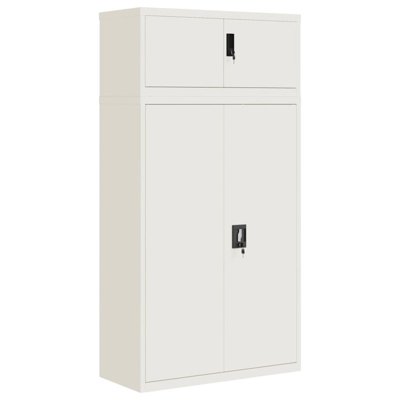 Fowkes 4 -Door 3 -Shelf, White