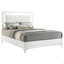 Lit superposé simple argenté sur lit double Long Beach