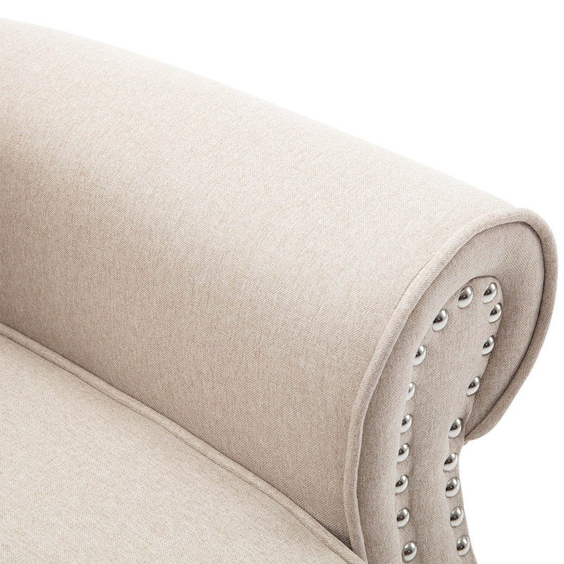 Chesterbrook 88cm Wide Glider Standard Recliner, Beige