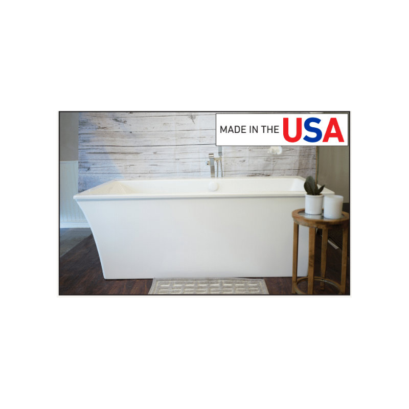 66'' L Freestanding Soaking Bathtub