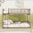 Wood Full XL Over Queen Bunk Bed With Ladder And Guardrails-463907332