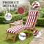 Water-Resistant Sun Lounger Cushions for Garden, 48x187x8 cm-578348661