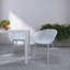 Chaise avec accoudoirs moderne moderne en plastique PP résistant aux intempéries (ensemble de 2)-2139347609