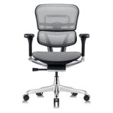 Tempur-Pedic Ergohuman GEN2 Mid Back Ergonomic Office Chair with Tempur-Pedic Seat, Adjustable Arms, Seat Height, Tilt Lock and Lumbar Support, Mesh Back