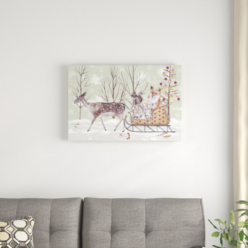 Christmas Time Collection A by Melissa Wang - Graphic Art Print, Wrapped Canvas, 51cm H x 76cm W