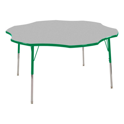 Flower Adjustable Height Classroom Activity Table for School and Home