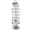 Freestanding 7-Tier Revolving Shoe Rack Organizer for 28 Pairs