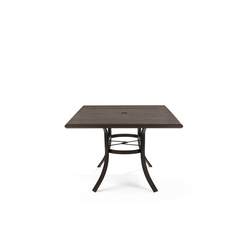 Aluminum Dining Table, 28.5" H x 73" W x 42" D, Java