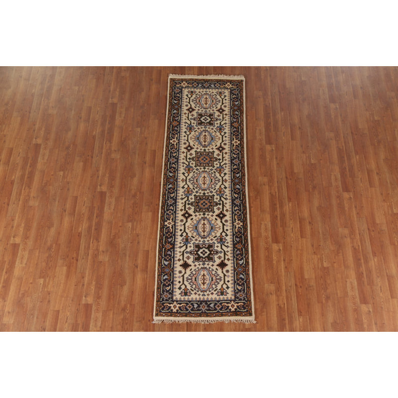 Tapis de couloir oriental ivoire 3x8