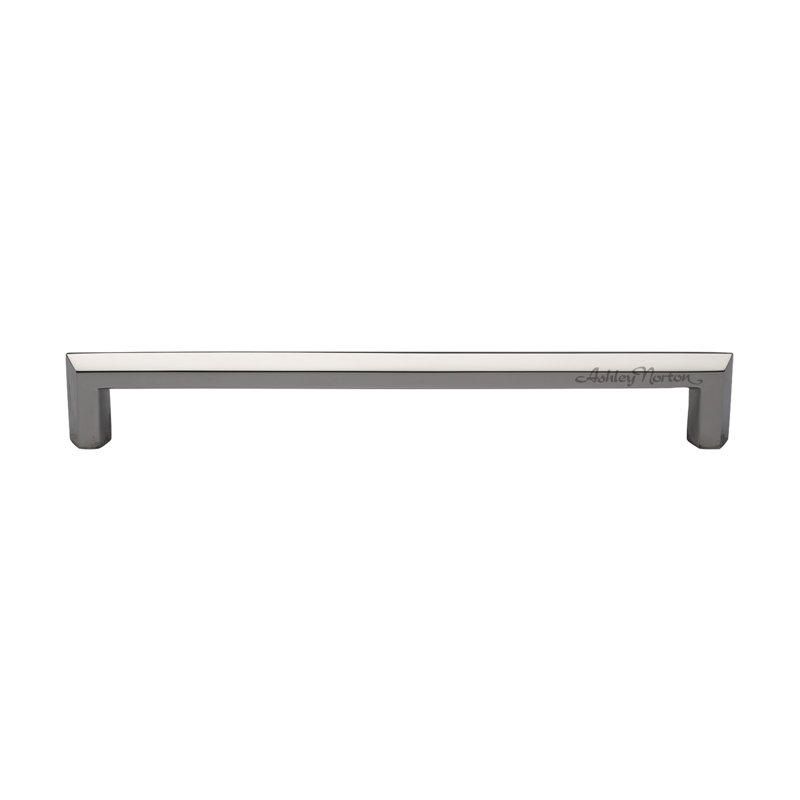 Hex Profile Cabinet Bar Pull, Black, 8"