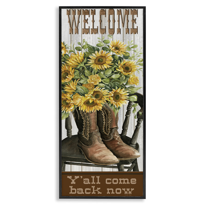  «Southern Welcome», art de la giclée encadrée par Cindy Jacobs, H 24 po x l 10 po, Giclée encadrée noir minuit