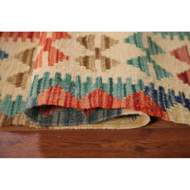 Geometric Kilim Oriental Accent Rug 4x6