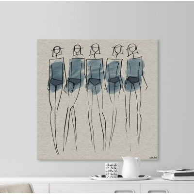 Shaded Blue II - Painting on Canvas