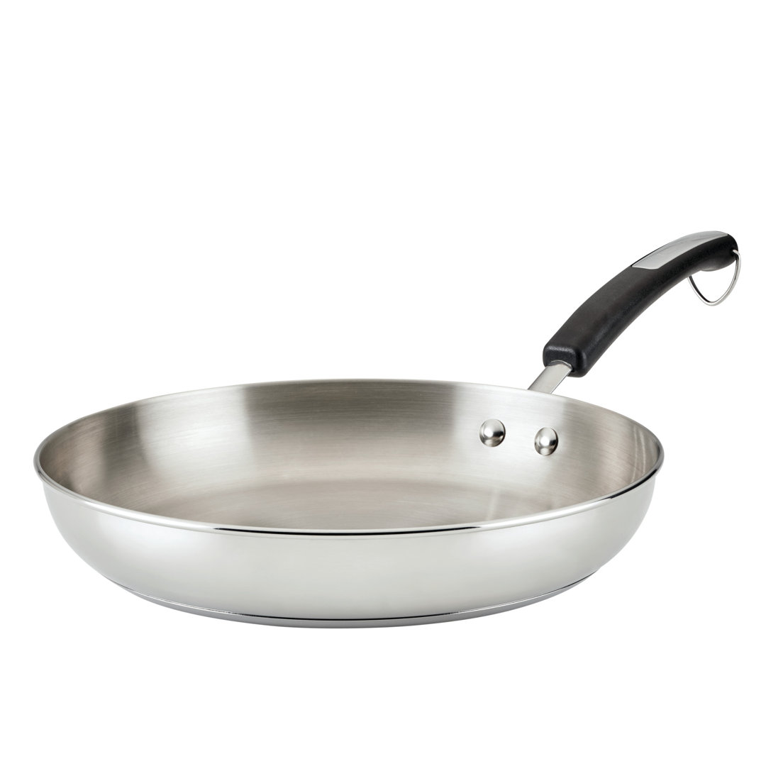 Farberware Brilliance Stainless Steel Frying Pan, Dishwasher Safe And Induction Suitable, 12.25 Inch, Silver Farberware 