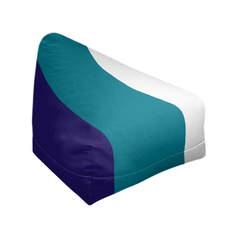 Fauteuil à billes Washington, Mauve foncé / bleu sarcelle / blanc, 27 po x 27 po x 30 po